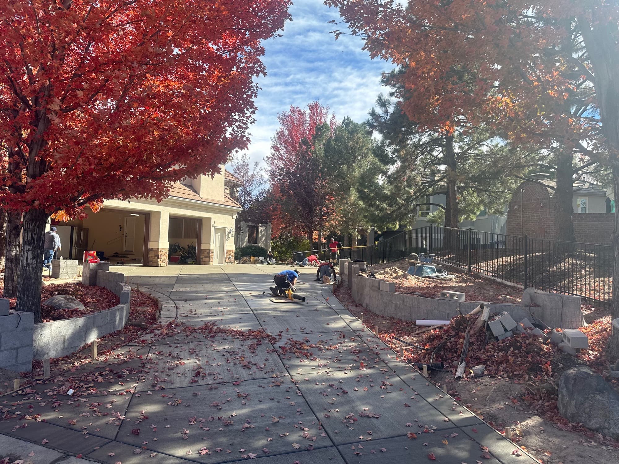 Heated driveway
